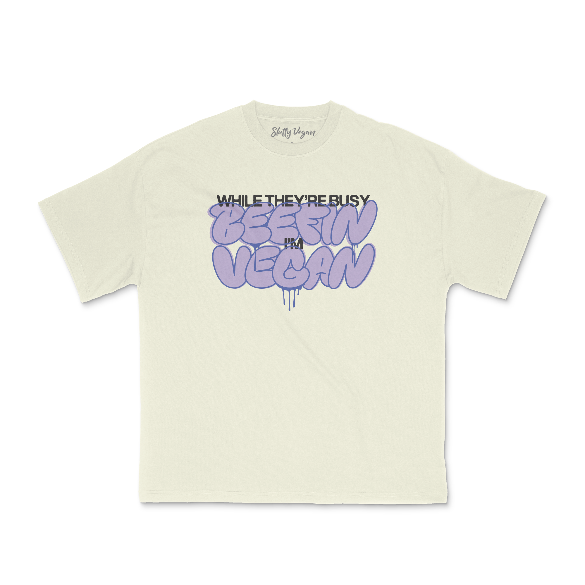 Slutty Vegan While They're Beefin'... I'm Vegan Tee – Bone 2