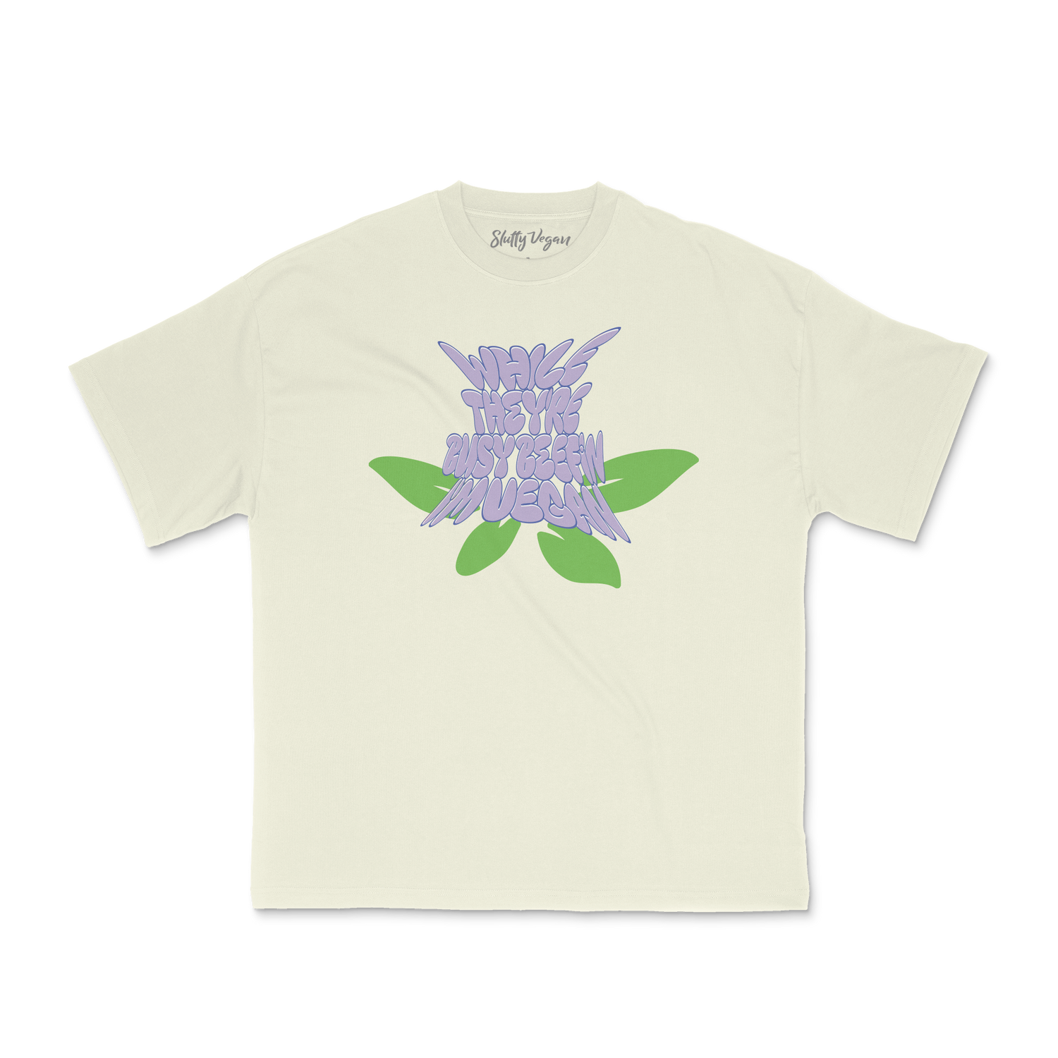 Slutty Vegan While They're Beefin'... I'm Vegan Tee – Bone 3