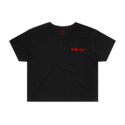Slutty Vegan Logo Women's Cropped Tee – Black