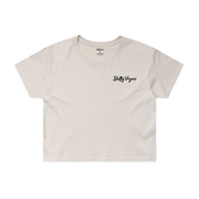 Slutty Vegan Logo Women's Cropped Tee – Bone