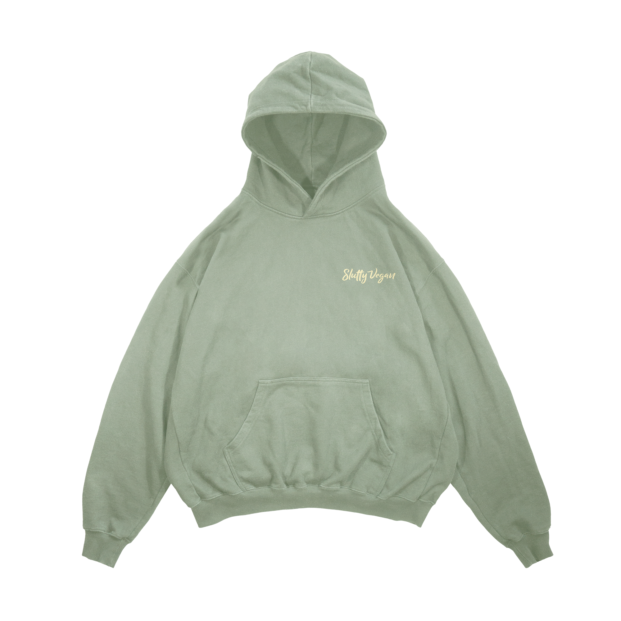 Slutty Vegan Logo Hoodie – Vintage Sage